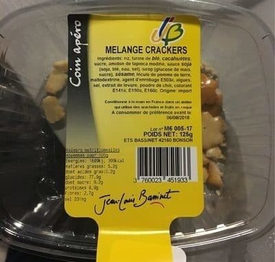 Jean-louis bassinet Melange crackers packshot