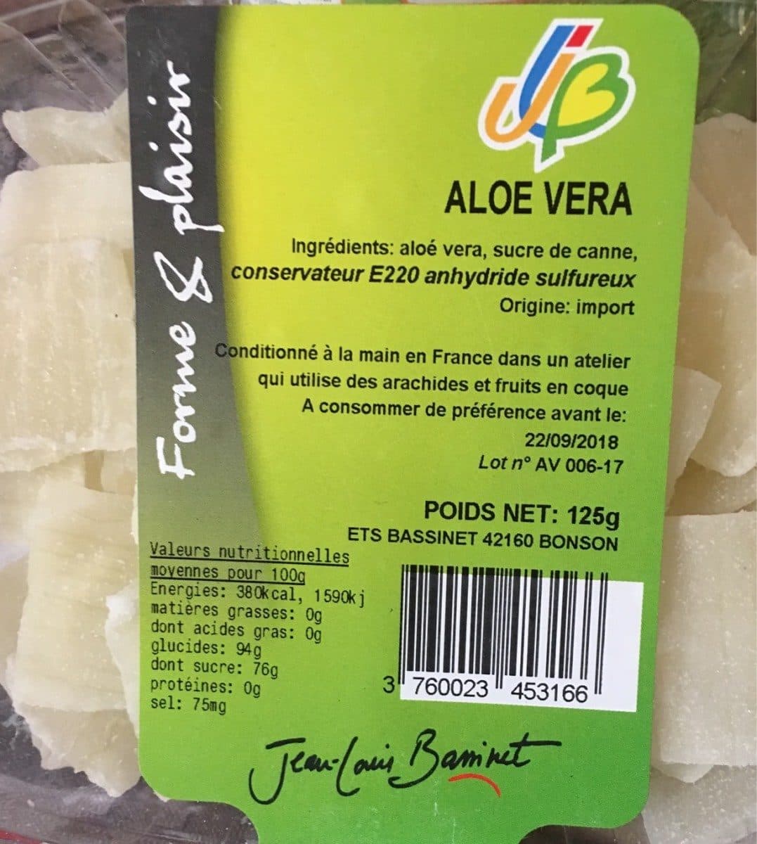 Open Food Facts Aloe Vera packshot