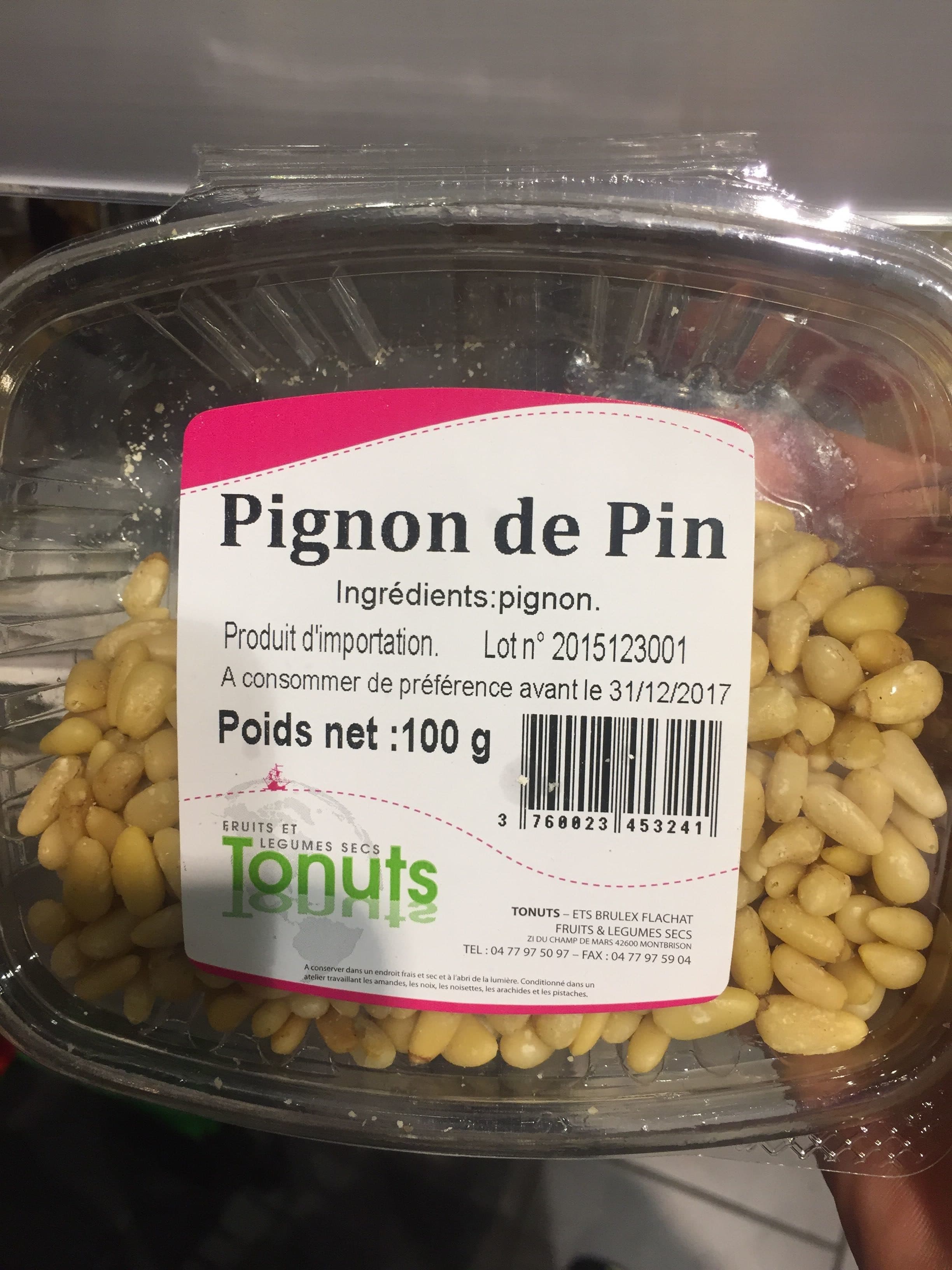Tonuts Pignon de Pin packshot