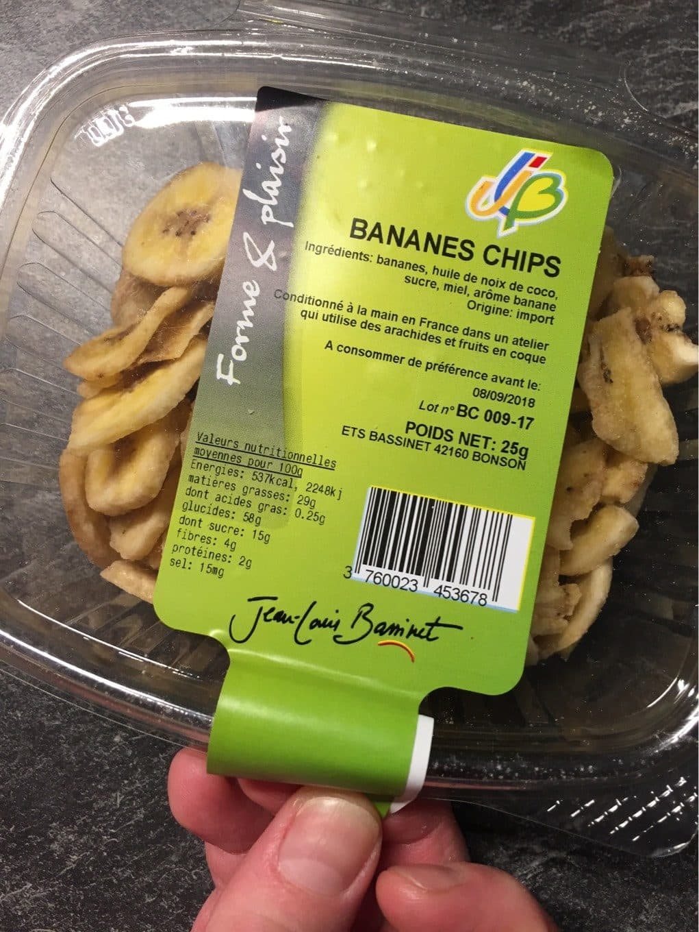 Forme Et Plaisir Bananes Chips packshot