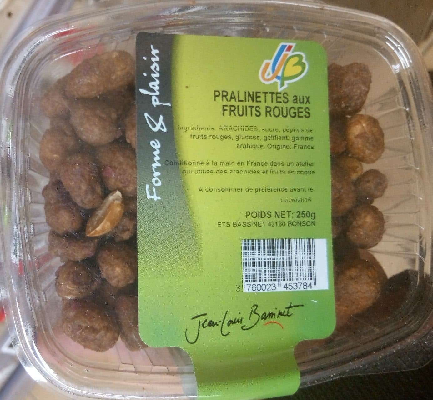 Jean-Louis Bassinet Pralinettes aux Fruits Rouges packshot