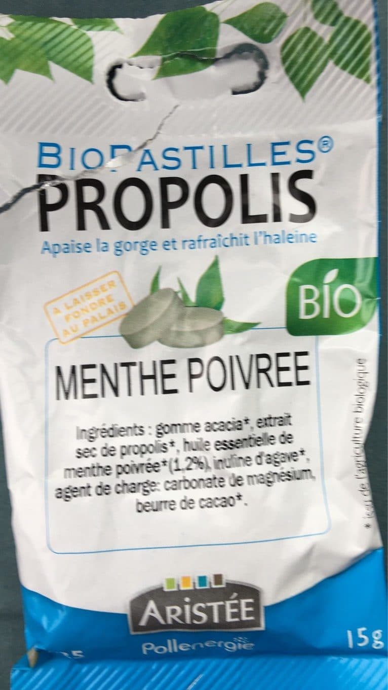 Aristée Bio pastilles propolis packshot