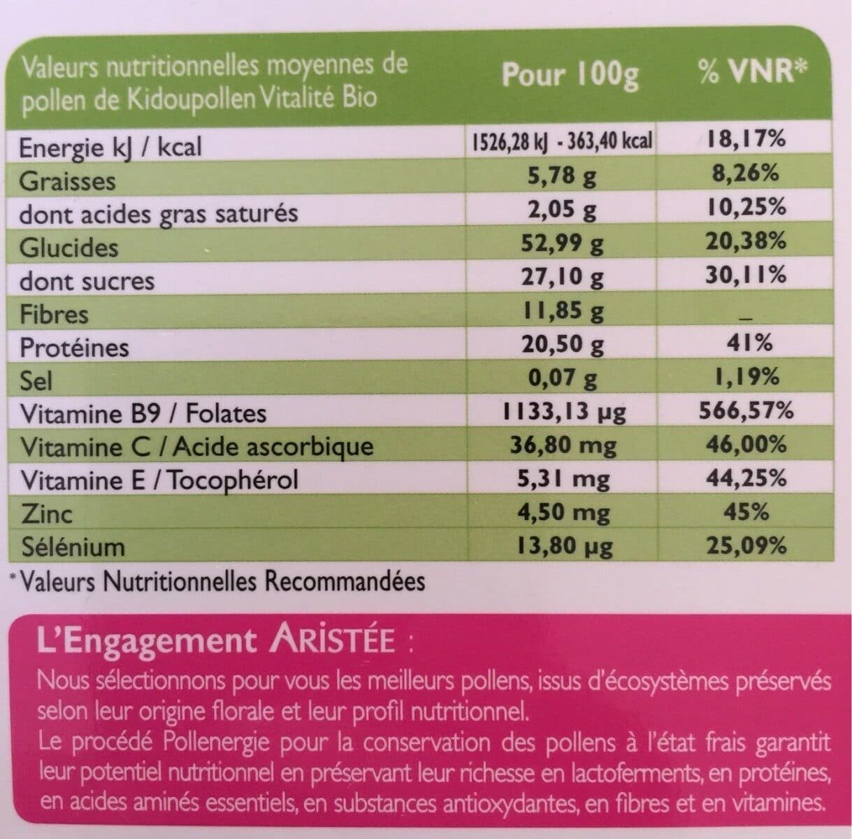 Open Food Facts Effipollen packshot