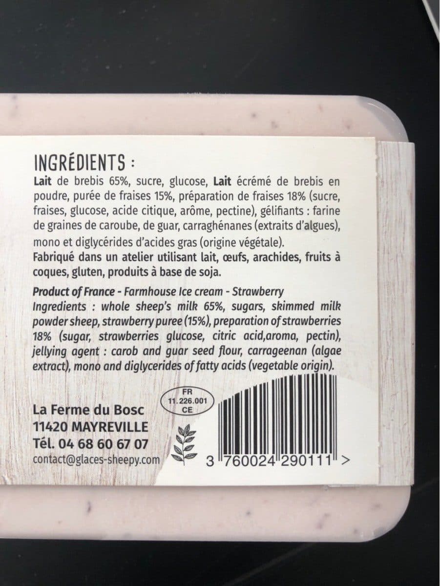 Open Food Facts Sheepy aime packshot