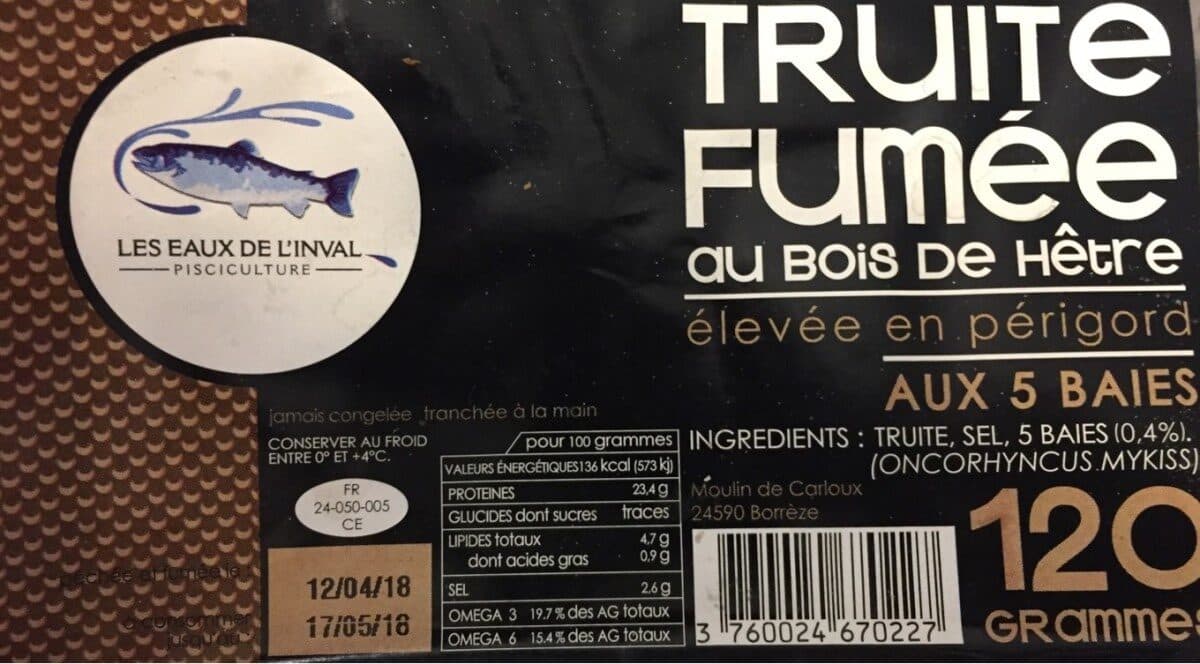 Open Food Facts Truite Fumee packshot