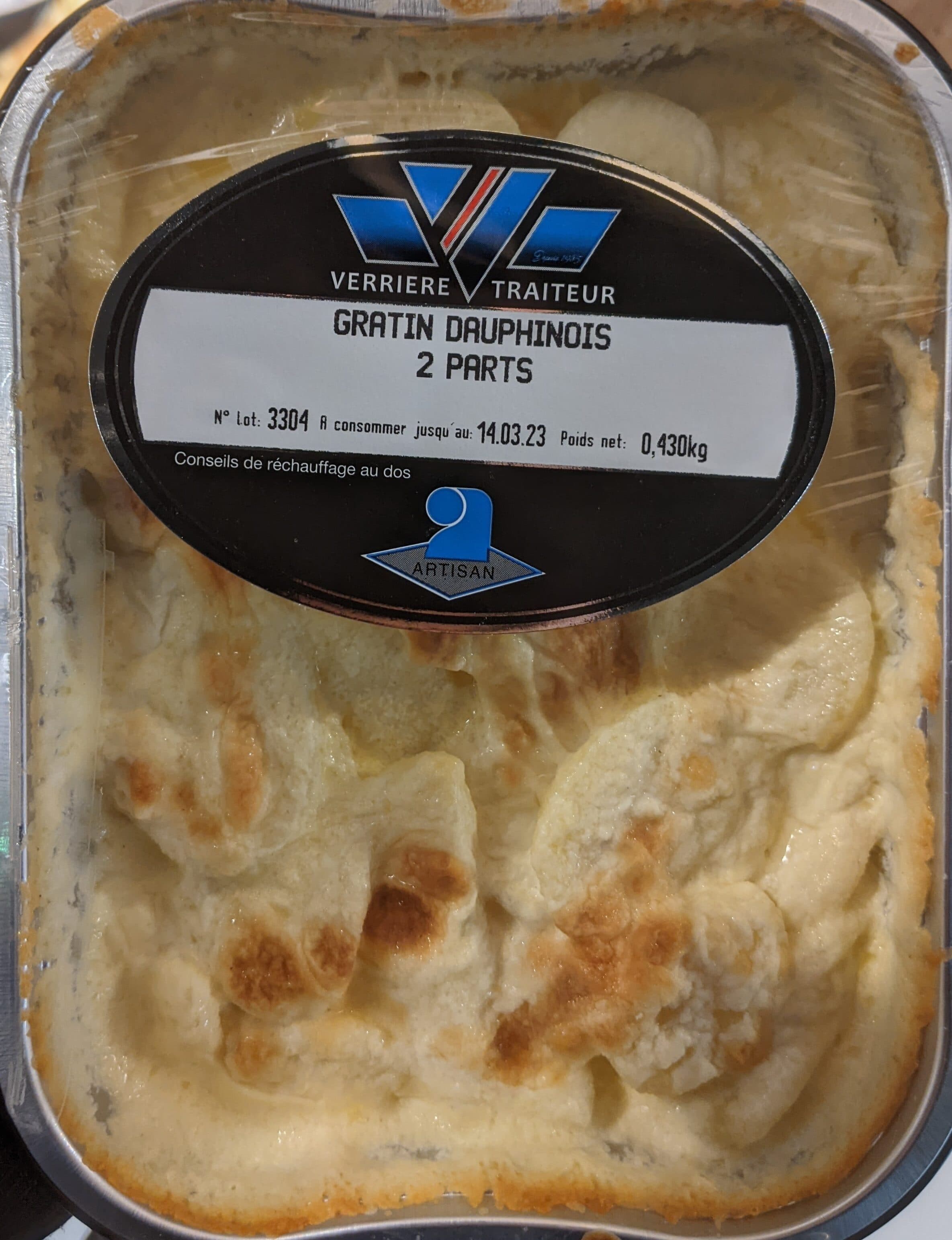 Verrière Traiteur Gratin dauphinois packshot
