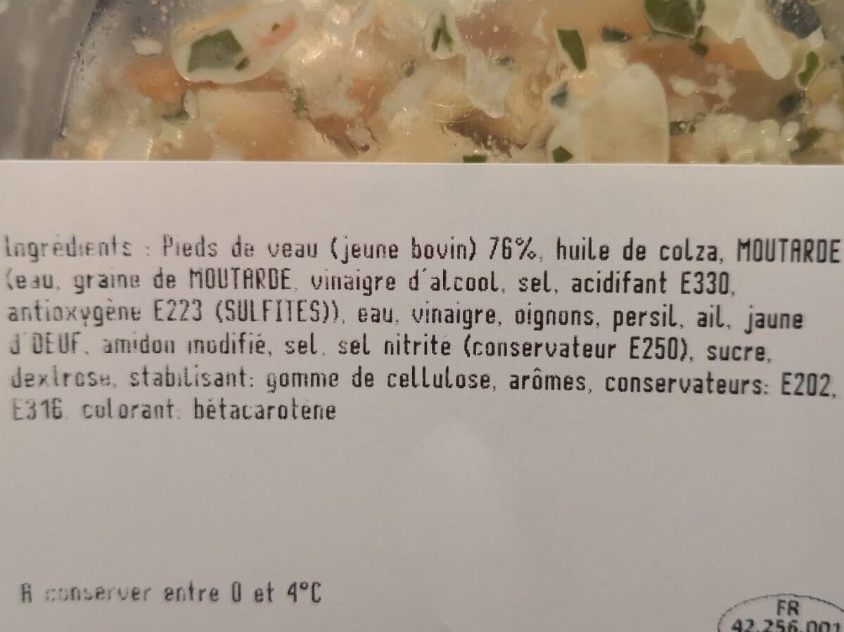 Patrick Verrière Salade de pieds packshot