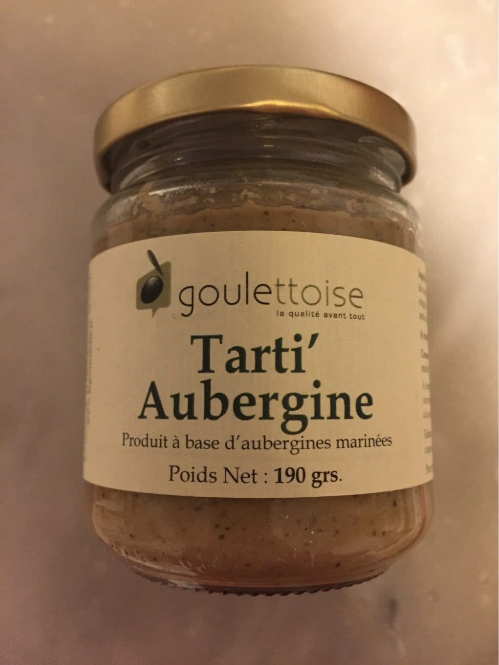 La goulettoise Tarti'Aubergine packshot