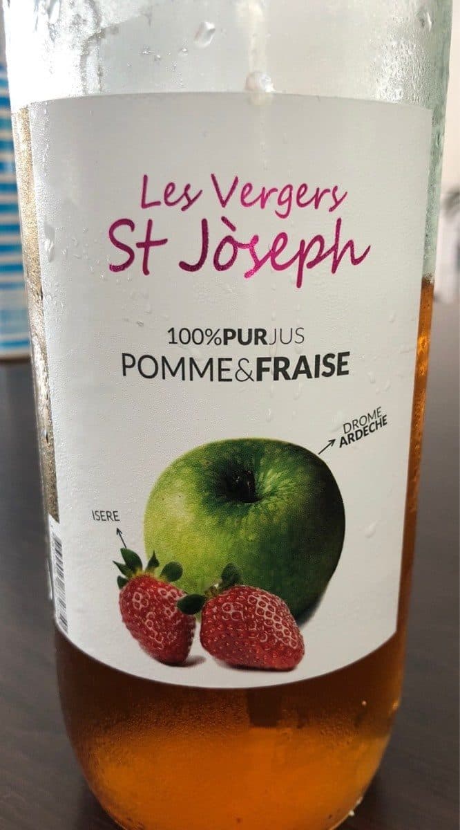 Open Food Facts 100% pur jus Pomme Fraise packshot
