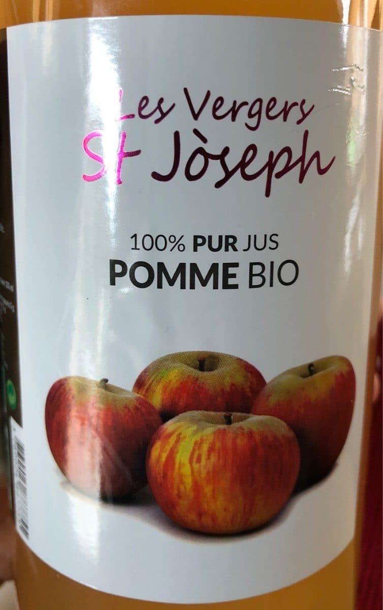 Open Food Facts 100% pur jus pomme bio packshot