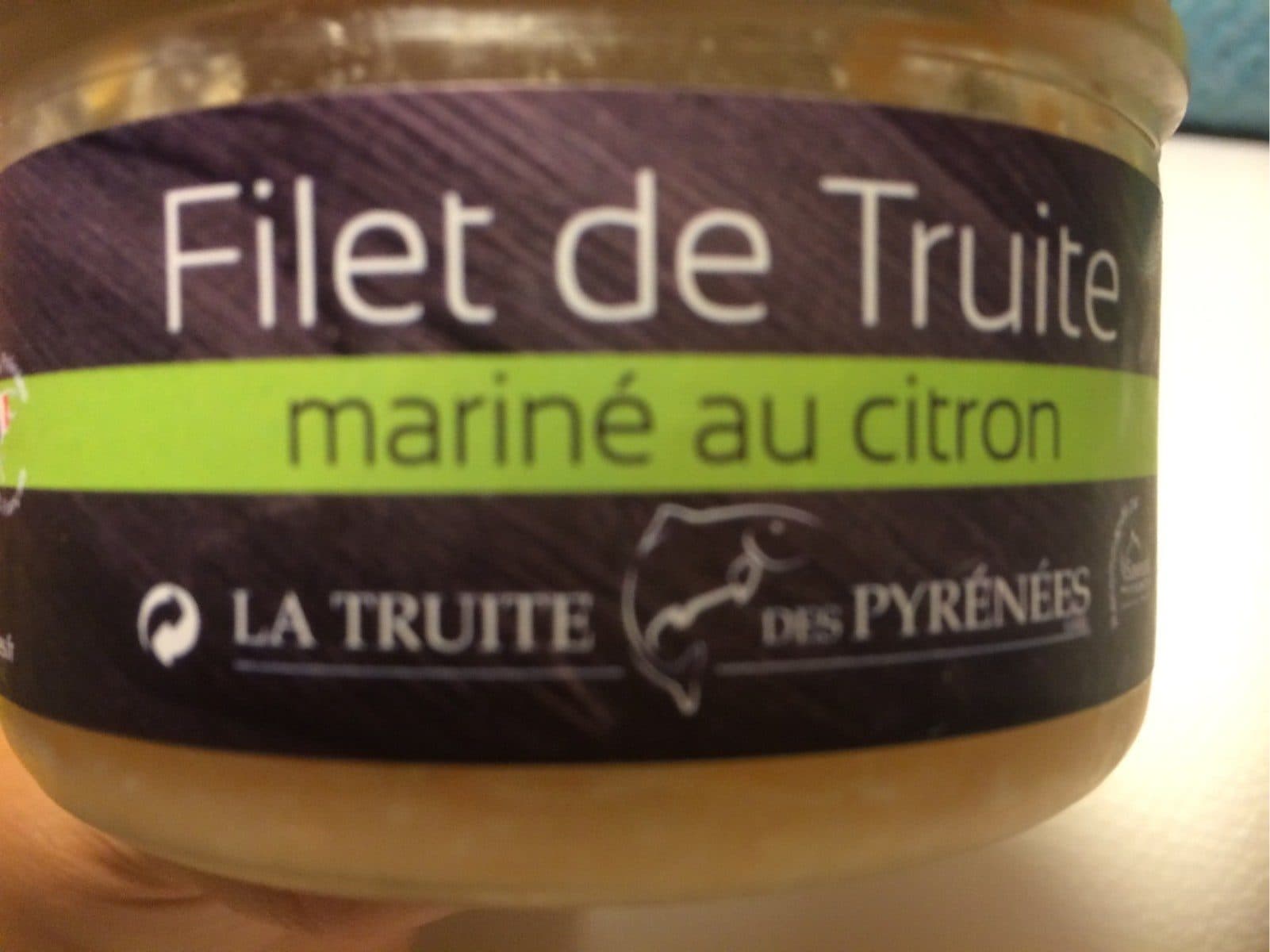 Open Food Facts Filet de truite mariné au citron packshot
