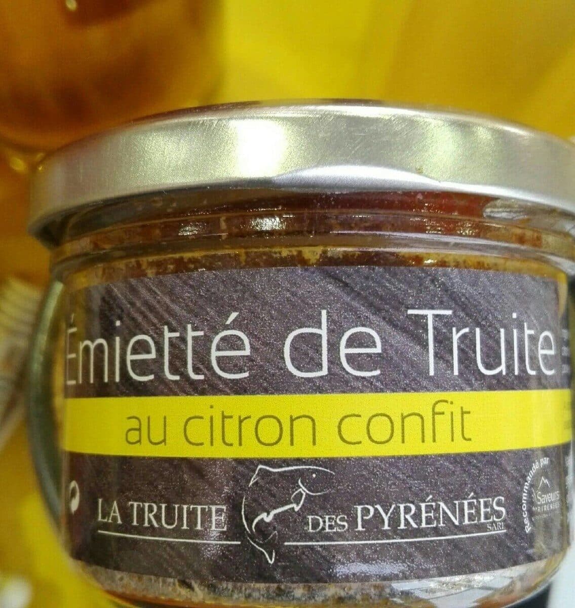 Open Food Facts Emietté de truite au citron confit packshot