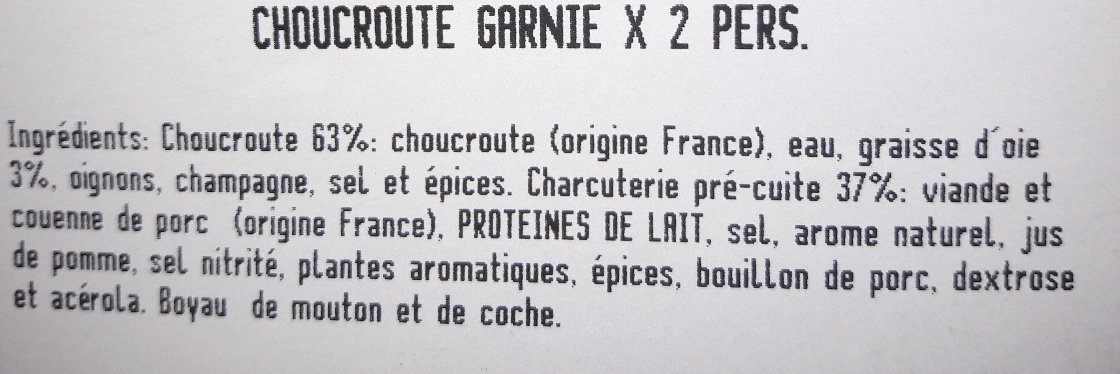 Cochonnailles du Haut-Bois Choucroute garnie packshot
