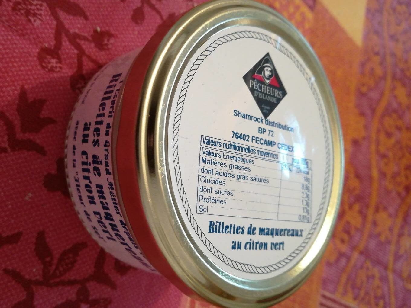 Pêcheurs D'Islande Rillettes de maquereaux au citron vert packshot