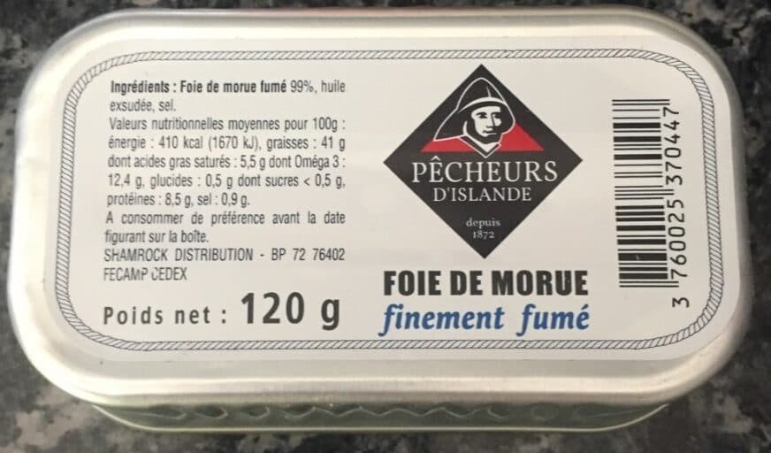 Pêcheurs d'Islande Foie de morue packshot