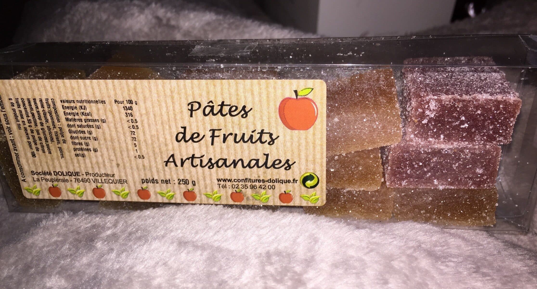 Open Food Facts Pâtes de fruits artisanales packshot