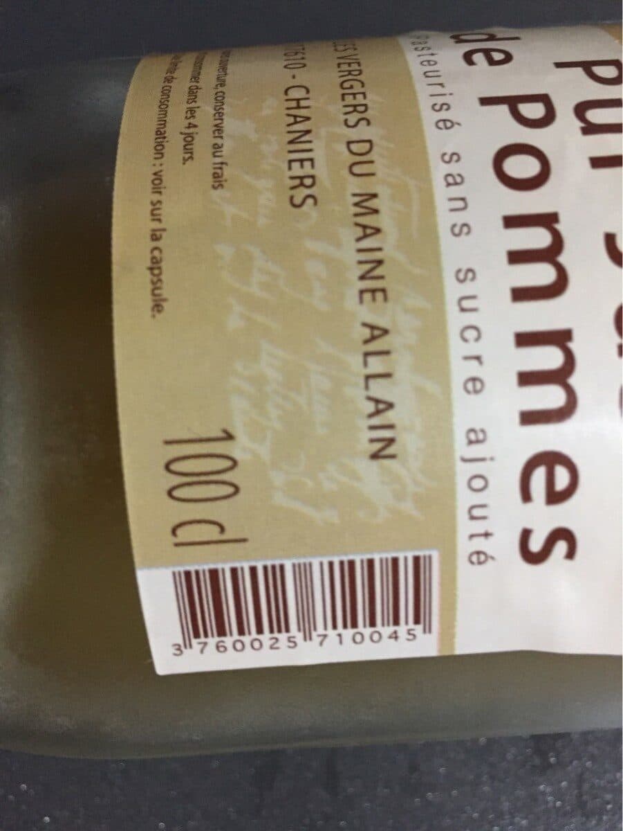 Open Food Facts Pur jus de pomme packshot