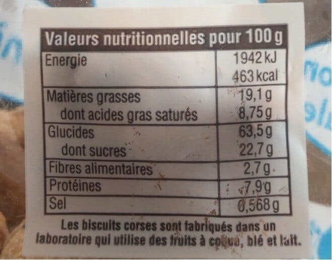 Open Food Facts Canistrelli à L'anis 300gr packshot