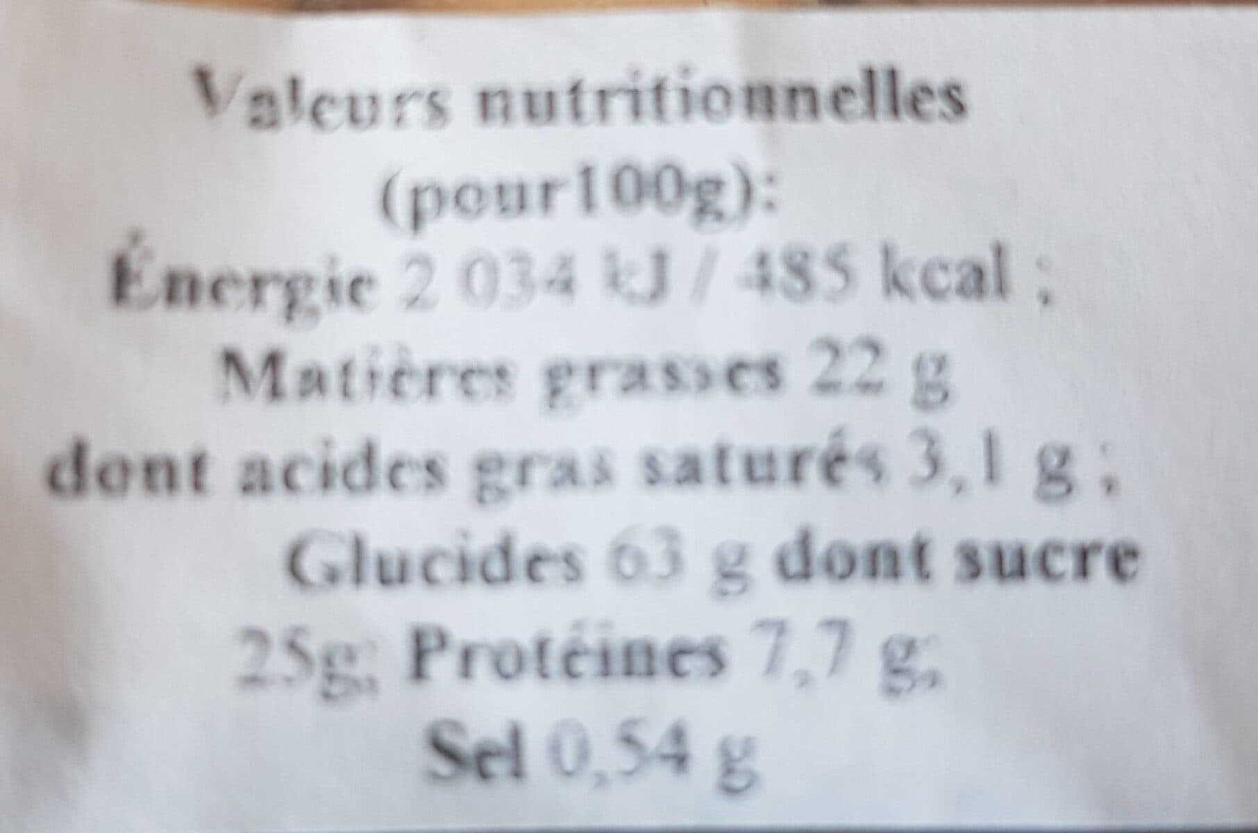 Open Food Facts Canistrelli noix de coco packshot