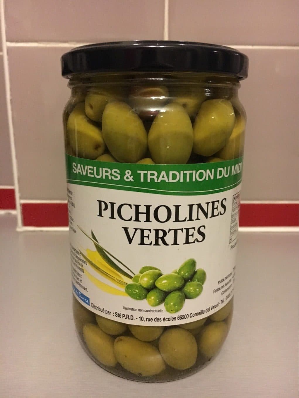 Saveurs & tradition du midi Olives picholines vertes packshot