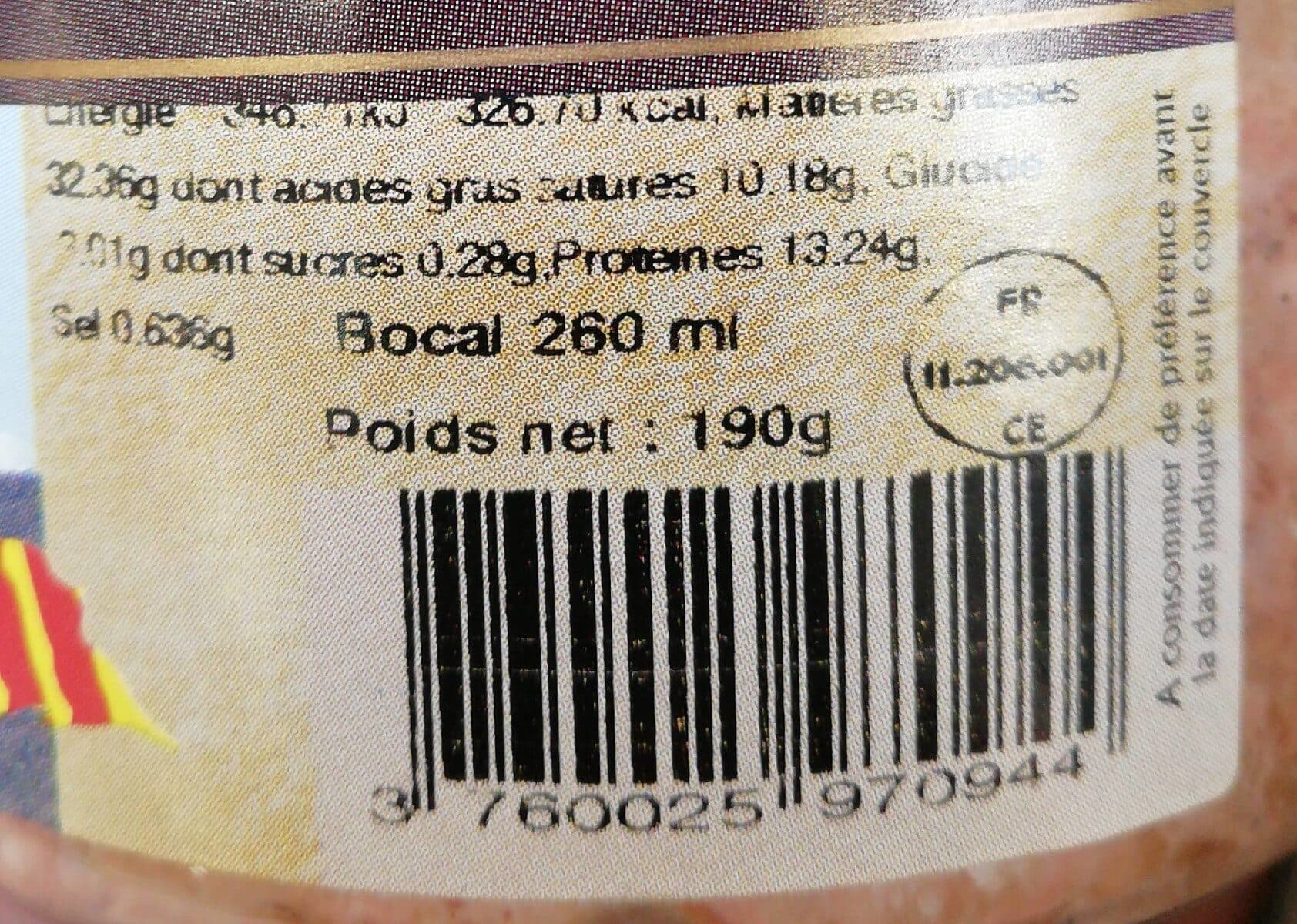 Les saveurs du pays catalan Terrine de foie de volaille au vin de Banyuls packshot