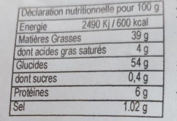 Saveurs & Traditions du Midi Chips bio nature packshot