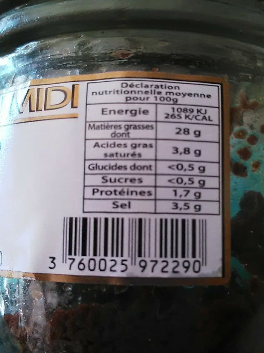 Saveurs & tradition du midi Tapenade noire packshot
