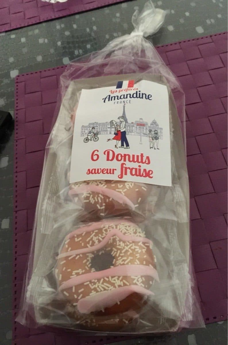 Les Preferes Amandine Donuts saveur fraise packshot