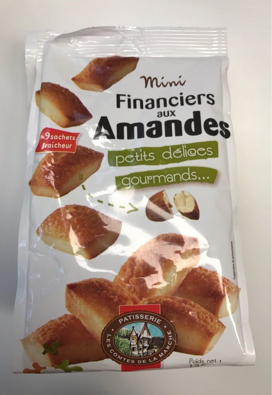Les Comptes De La Marche Mini financier aux amandes packshot