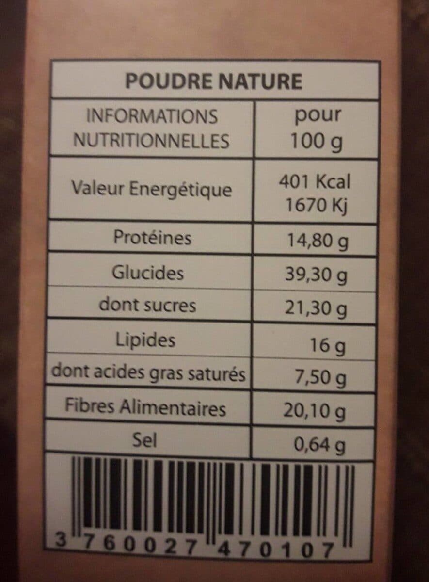 Le Clos de l'Arche Cacao en poudre non sucré packshot