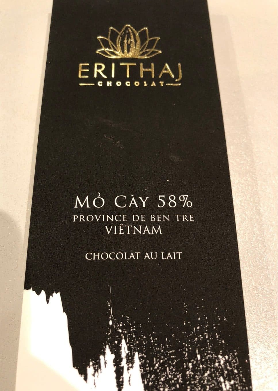 Erithaj Chocolat au lait 58% packshot