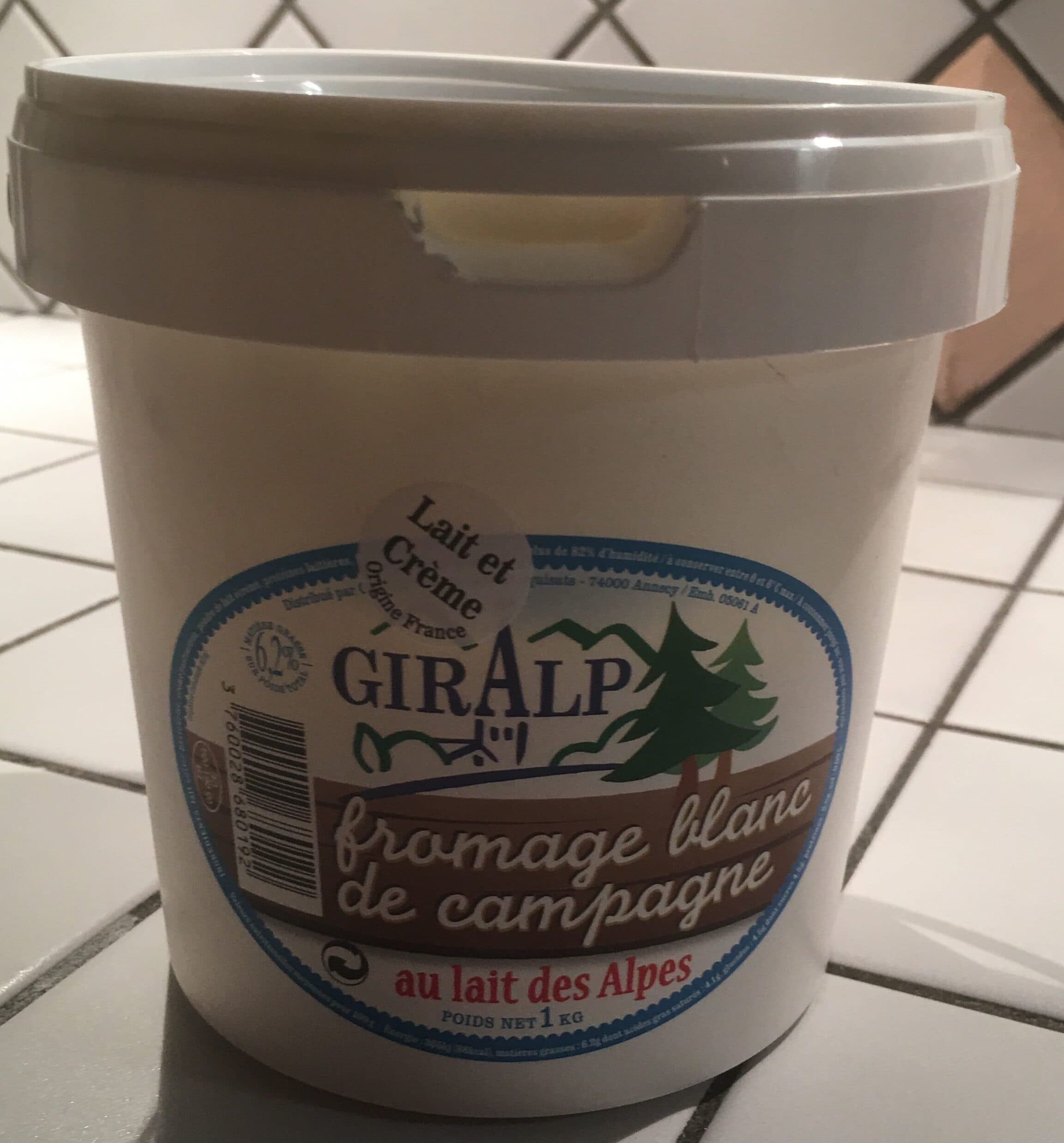 Giralp Fromage blanc de campagne packshot