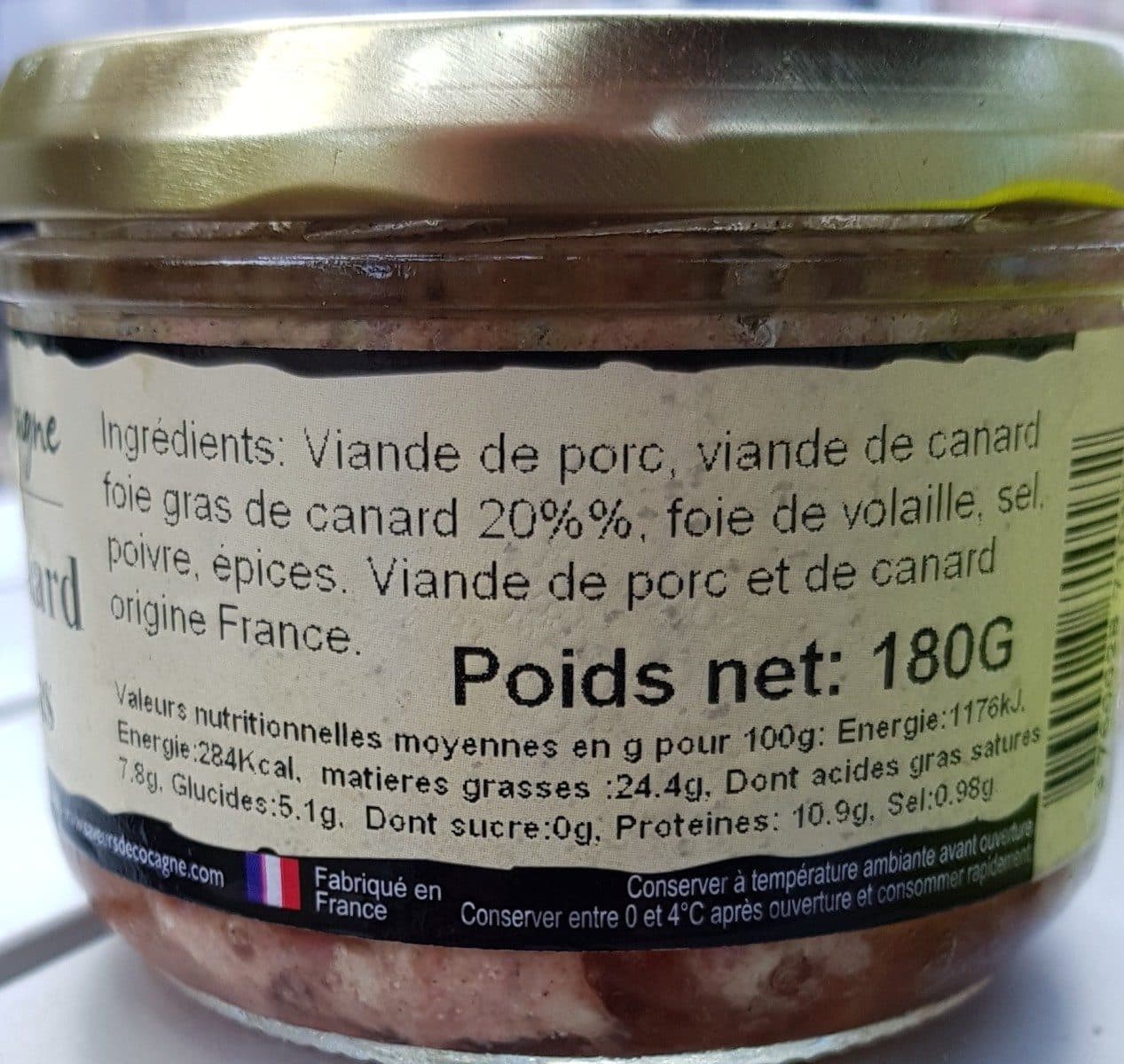 Open Food Facts Délice de canard au foie gras packshot