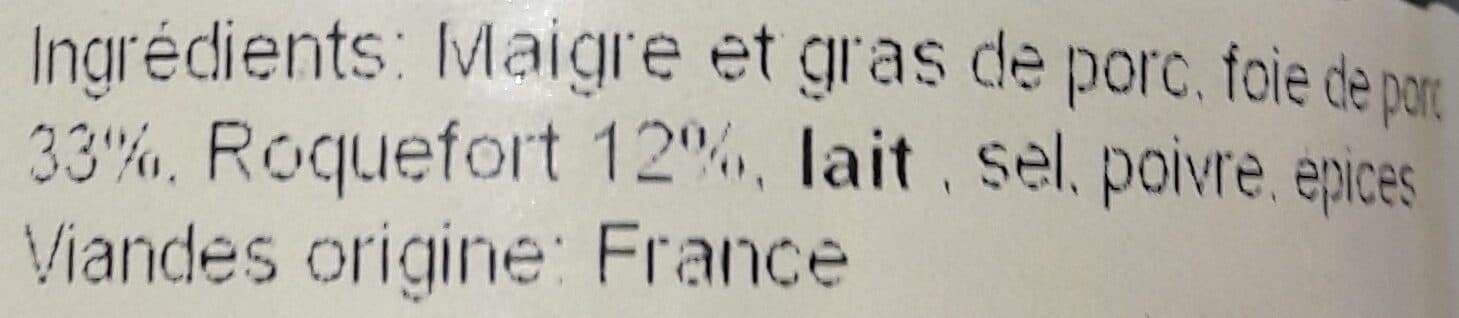 Open Food Facts Terrine au Roquefort packshot