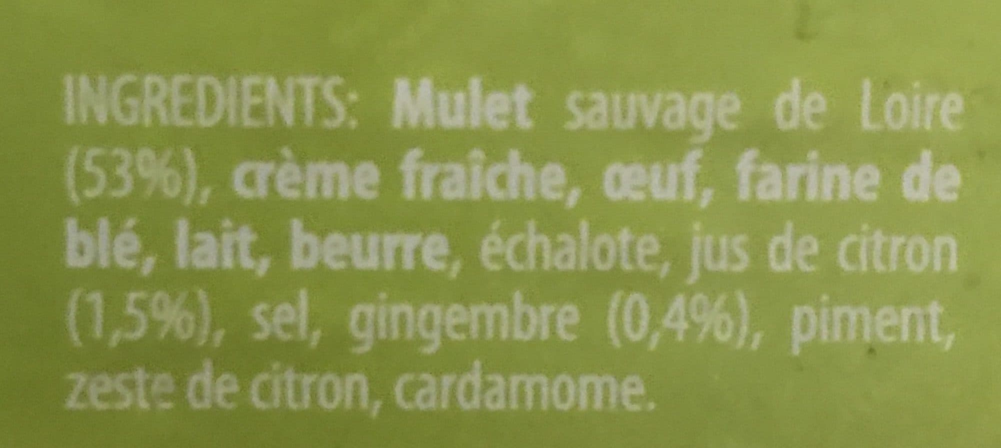 Bourriche Aux Appetits Terrine de mulet packshot