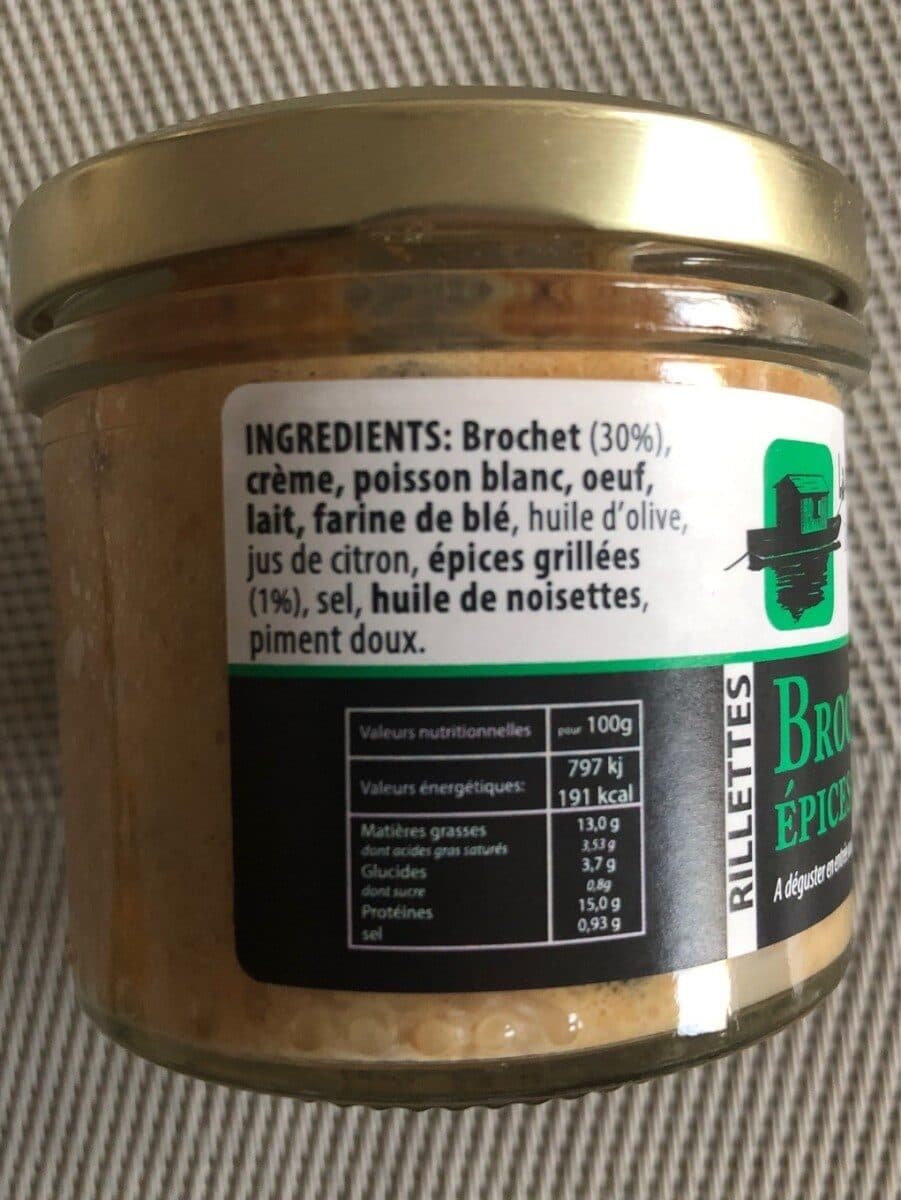 La Bourriche aux Appétits Rillettes Brochet épices grillées packshot