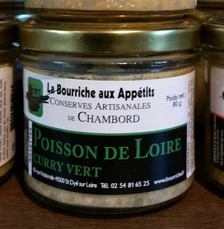 La Bourriche aux Appétits Rillettes Poisson de Loire curry vert packshot