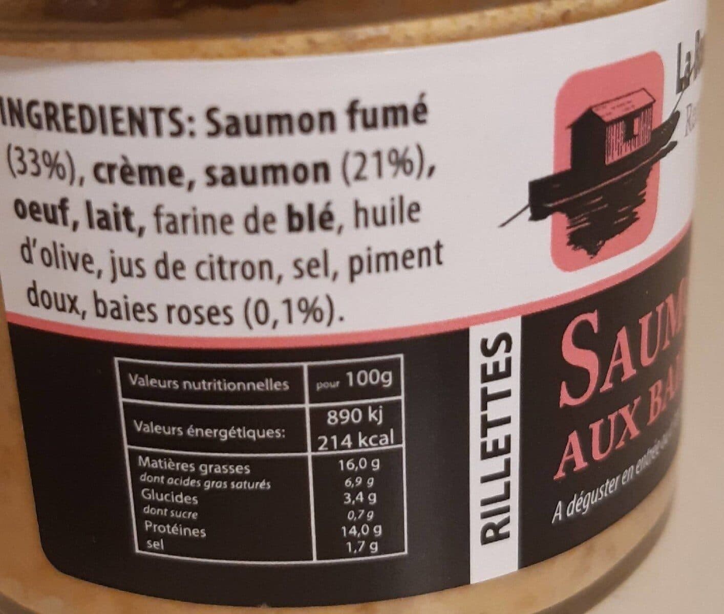 La Bourriche aux Appétits Rillettes Saumon Fumé aux baies packshot