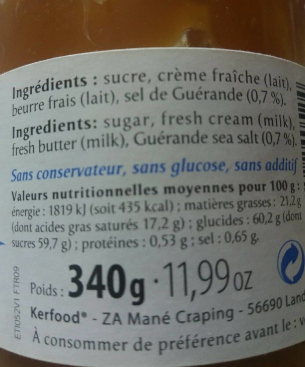 Open Food Facts Creme caramel au sel de guerande packshot