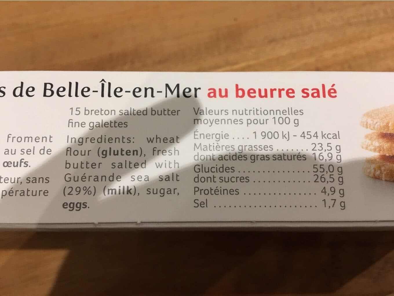 La Bien Nommée Galettes fines au beurre salé packshot