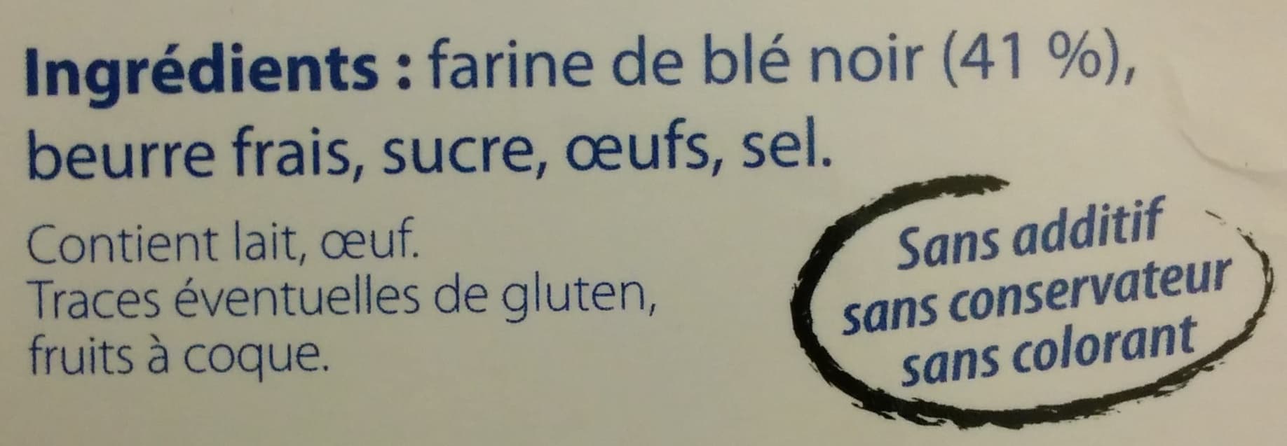 La Bien Nommée Galettes fines de Belle-Ile-en-Mer au blé noir packshot