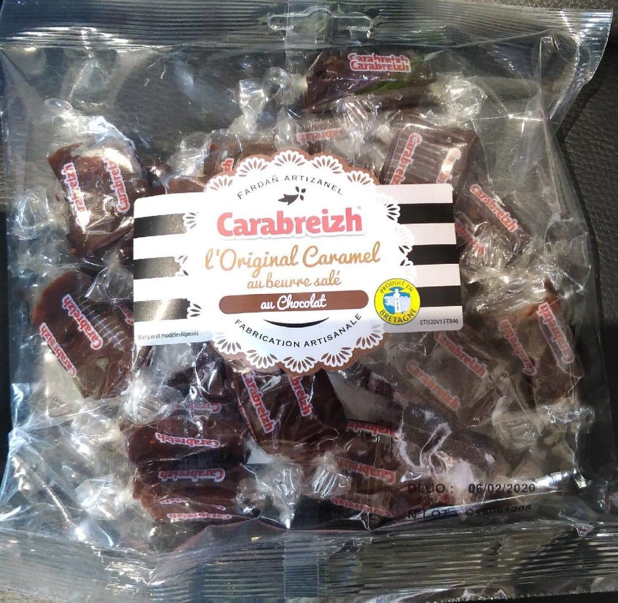 Carabreizh Caramel au beurre salé saveur chocolat packshot