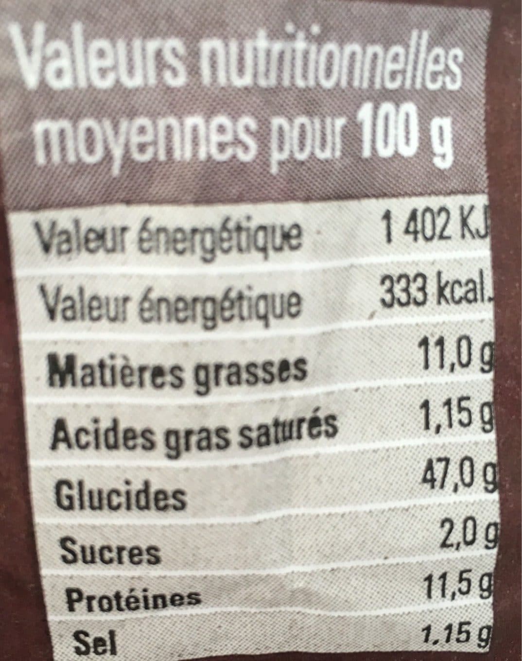 Paindor Pain aux noix packshot
