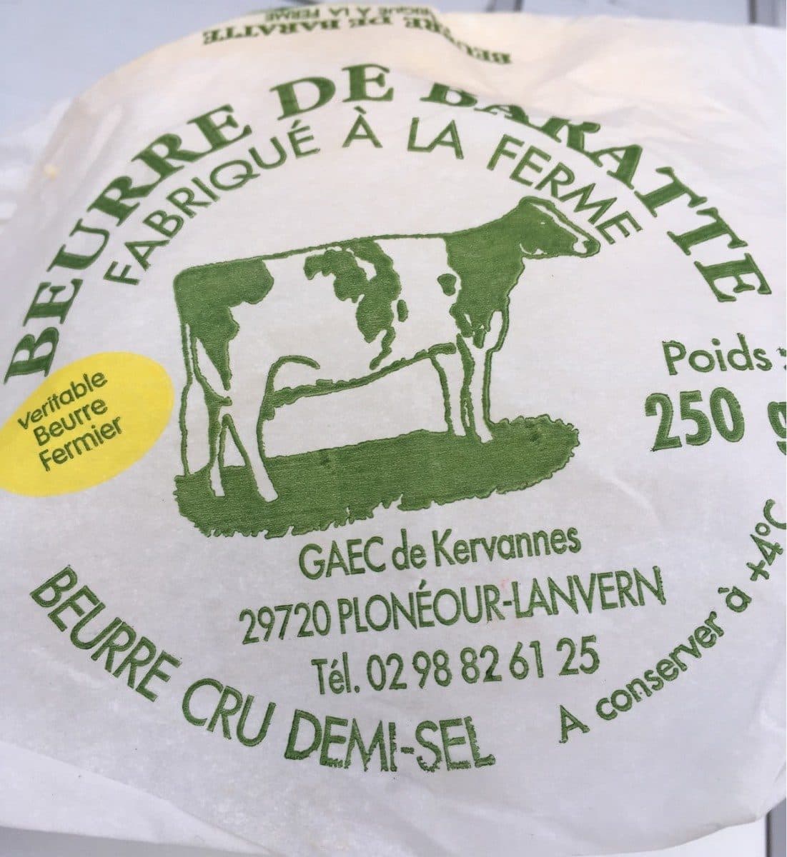 GAEC de Kervannes Beurre cru de baratte demi sel GAEC DE KERVANNES packshot