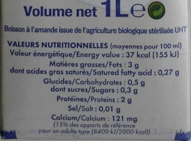 La Mandorle Lait d'amande packshot