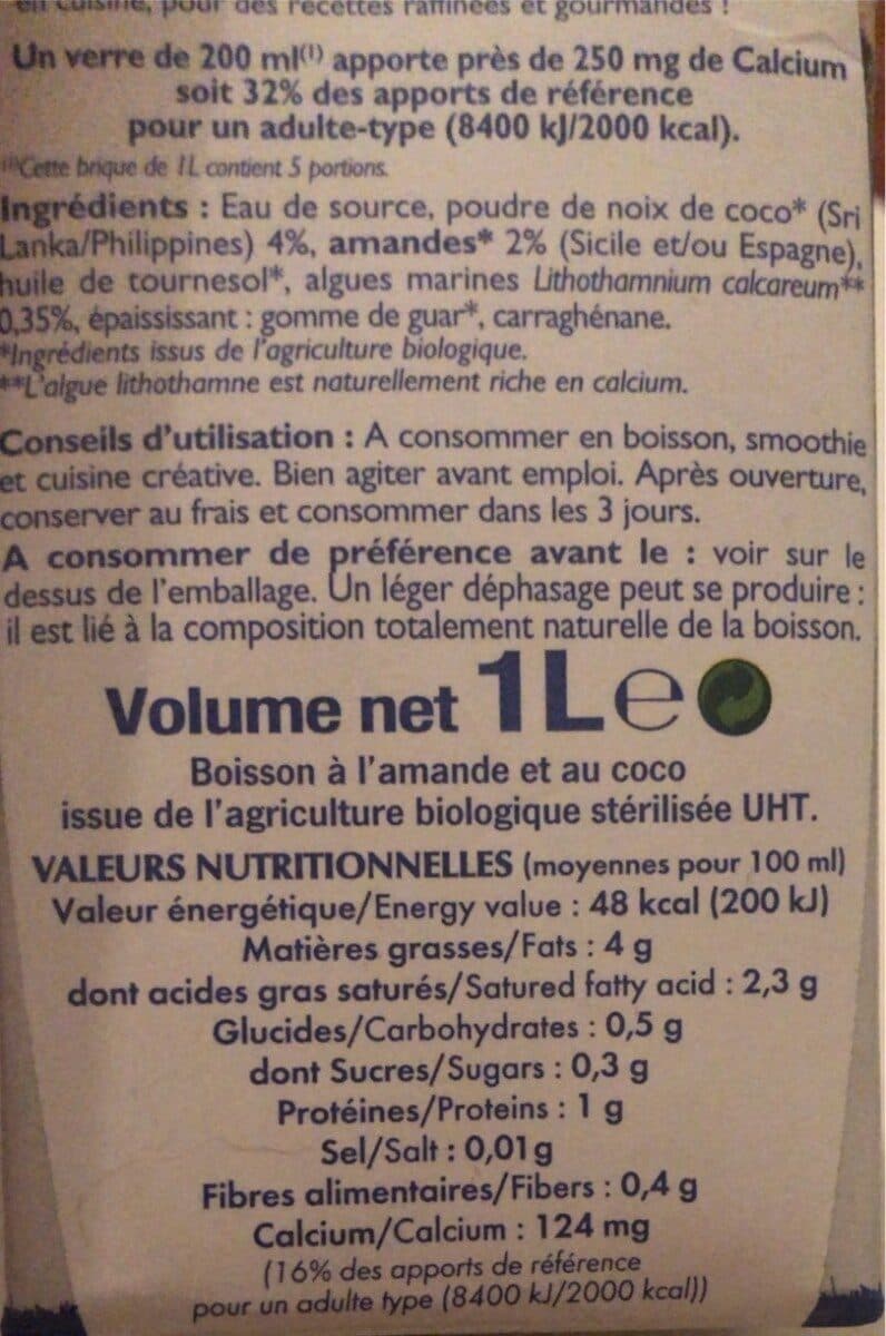 La Mandorle Amande coco packshot