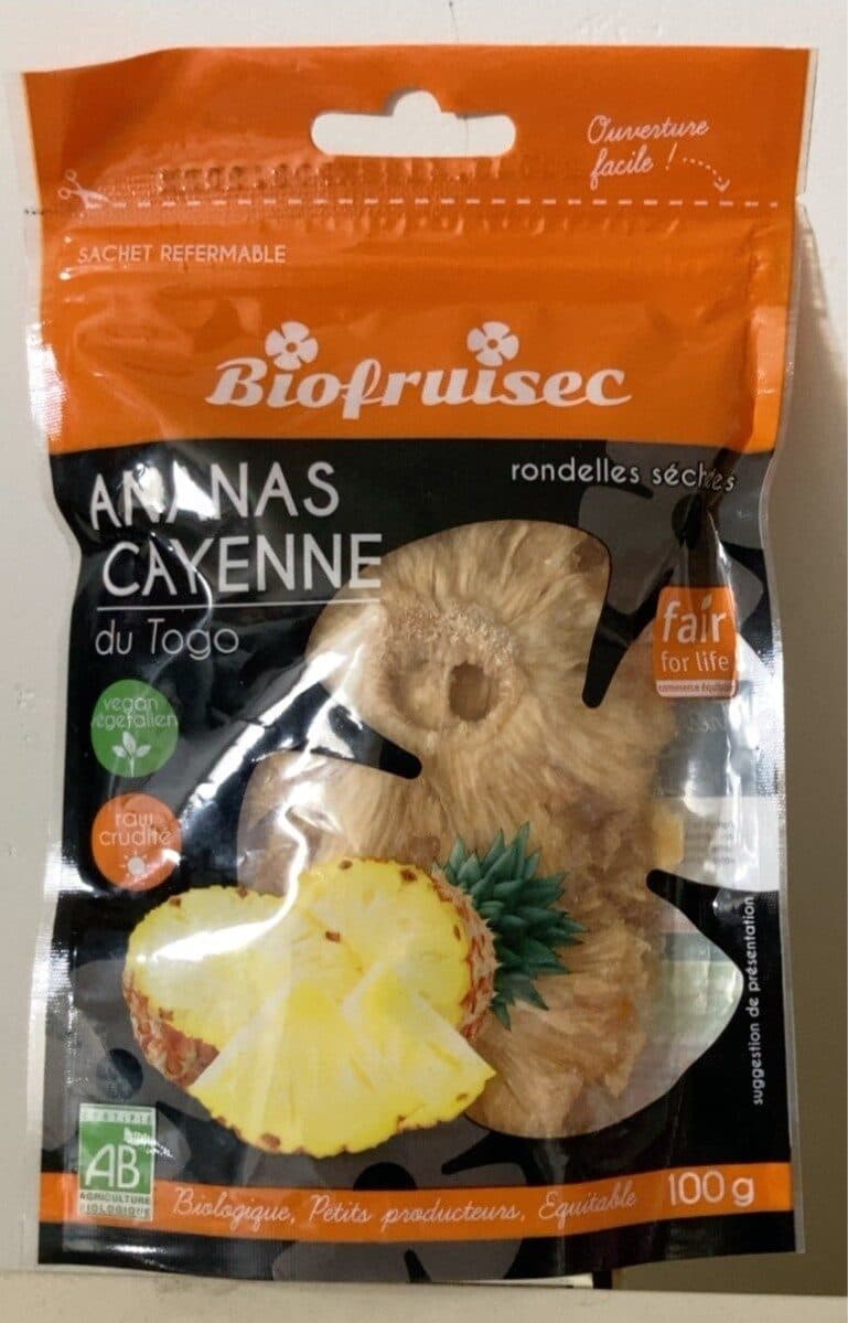 Biofruisec Ananas Seche Rondelle packshot