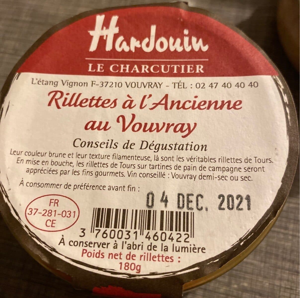 Hardouin Rillettes à l'ancienne au Vouvray packshot