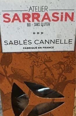Atelier Sarrasin Sablés cannelle bio packshot