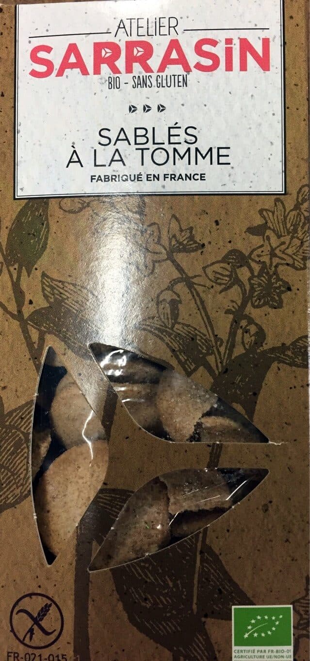 Atelier Sarrasin Sablés à la tomme packshot